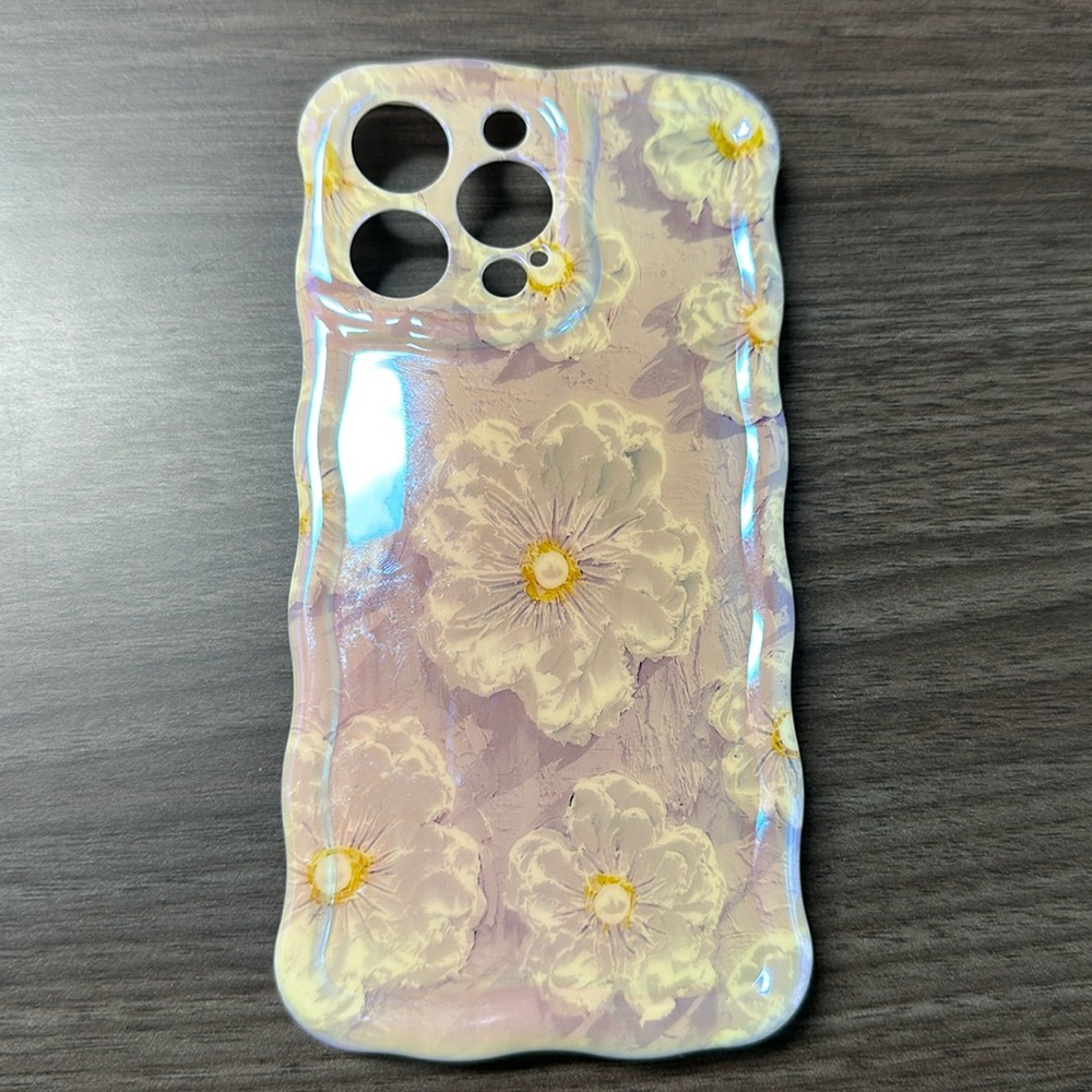 Pastel Flower Silicone iPhone 14 Pro Max Case